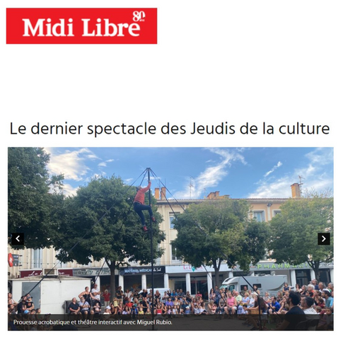 Le dernier spectacle des Jeudis de la culture