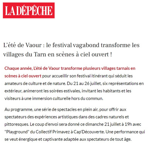 L’été de Vaour : le festival vagabond transforme les villages du Tarn en scènes à ciel ouvert 