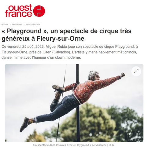 Playground un spectacle de cirque très généreux à Fleury-sur-Orne