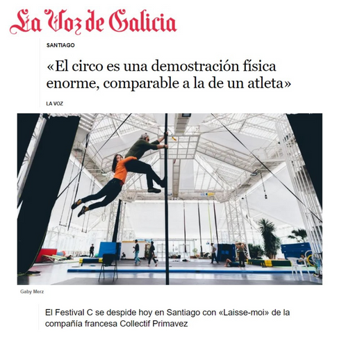 El circo es una demostración física enorme, comparable a la de un atleta