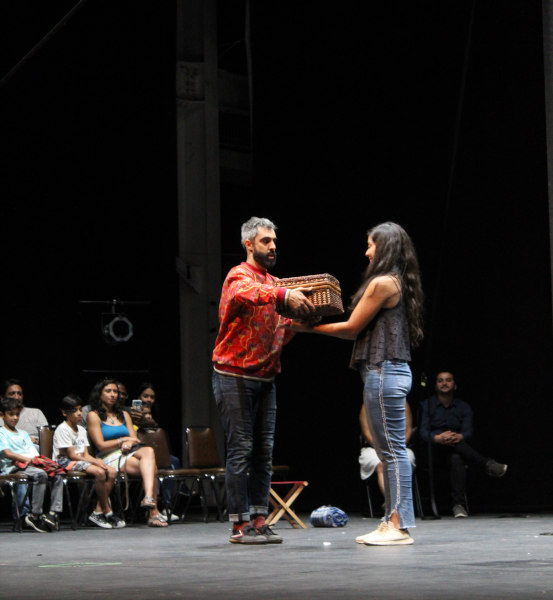Acrobatics Show on Chinese Pole, also performed indoors.